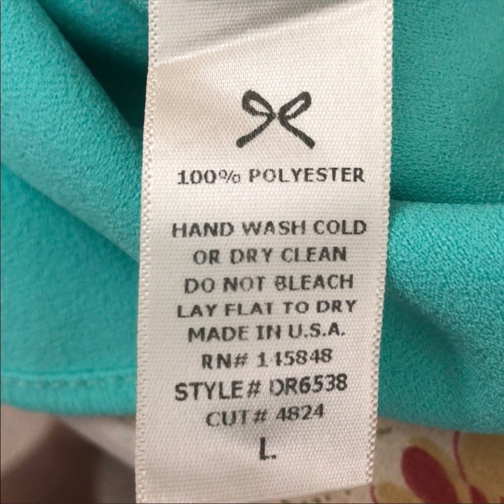 Everly‎ Mint Green Size Large Scalloped Sleeve  Dress - Picture 7 of 8
